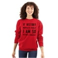 thumbnail image 3 of History Repeats Itself Dinosaur Pet Unisex Plus Size Sweatshirt Brisco Brands 2X, 3 of 6