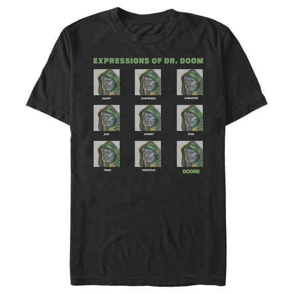 Men's Marvel: Fantastic Four Expressions of Dr. Doom Graphic T-Shirt