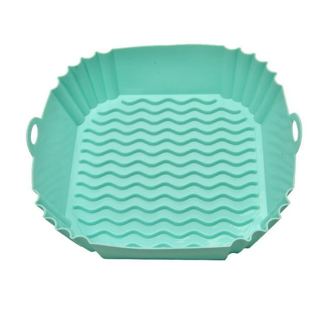 SXcggal Friteuse à Air Chaud Carrée Plateau de Cuisson en Silicone Friteuse à Air Carrée Silicone Multicolore Durable Incassable Multitaskig Ustensiles de Cuisine