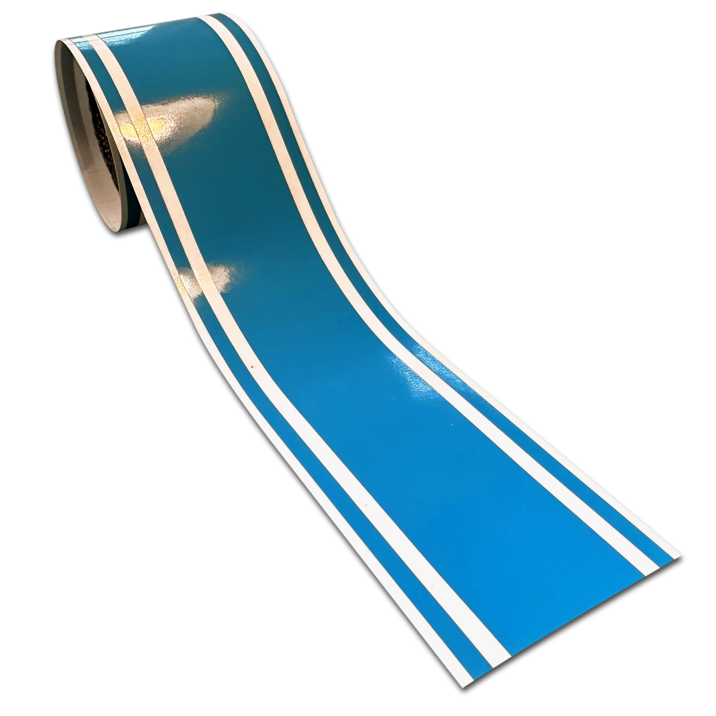 3"x72" Light Blue Vinyl Racing Stripes Car Boat Trailer Sticker