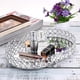 thumbnail image 3 of Bandeja de maquillaje de tocador JM cristal con espejo bandeja decorativa para baratijas de joyería S, 3 of 5