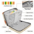 thumbnail image 4 of Haosy Accordion File Organizer Zipper Binder 500 Sheet 6-Tab Expanding File Folder Multi-Pocket 1.2 Inch 3 Ring Zigzag Geometric, 4 of 7