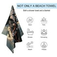 thumbnail image 3 of Custom Batman Beach bath towel swimming towel quick-drying lightweight travel towel oversized soft absorbent bath towel oversized beach towel microfiber sand-free quick-drying, 3 of 4