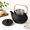Black Hobnail Pattern-900ML, variant on 40.6oz Black Cast Iron Tea Pot Kettleese Style Tetsubin