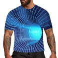 thumbnail image 2 of Aayomet Men'S T-Shirts Men's 3D Novelty Tshirts Men Graphic Funny Tees 3D Printed Crewneck Short Sleeve Summer Casual Tees,Blue 3X-Large, 2 of 3