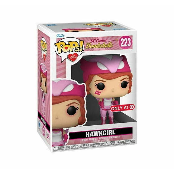 Funko POP DC Comics Bombshells Breast Cancer Awareness Hawkgirl 223 Vinyl Figure