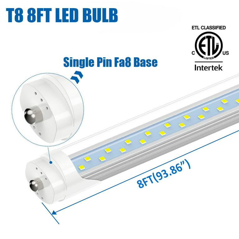 10x50W Light Tube 288 LEDs T8 Lamp 4FT/120cm Fluorescent