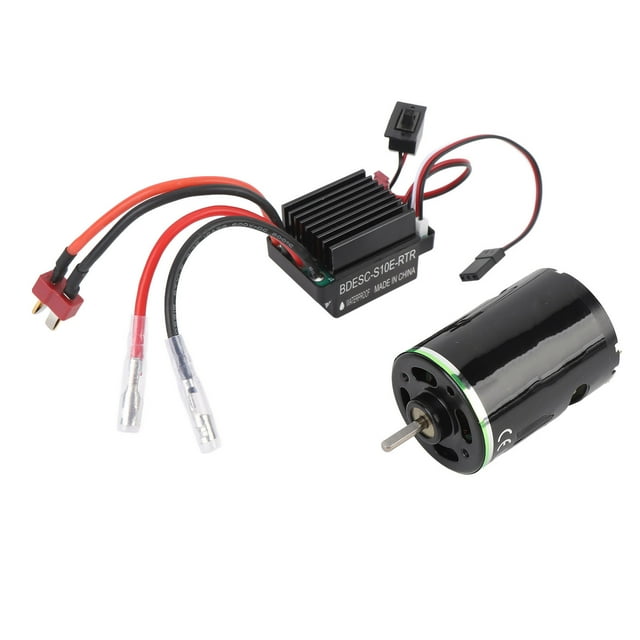 RC Brushed Motor ESC Set, 320A ESC 5V/2A BEC Forward and Reverse Speed Control for 1/10 RC High Climbing Car, Low Heat Generation