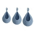 thumbnail image 2 of 3Pcs Handmade Woven Fruit Net Bird‘s Nest Stylish Fine Workmanship Long Lasting Net Bag Spacious Storage Solution Light Grey One Size, 2 of 13