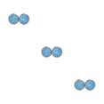 thumbnail image 2 of Pendientes de moda Minnieouse gotas para los oídos joyería fina azul Blanco, 2 of 6