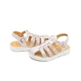 thumbnail image 3 of Huarache Pasitos Enanos Gladiadora Para Niña Pedrería Piel rosa 12, 3 of 6