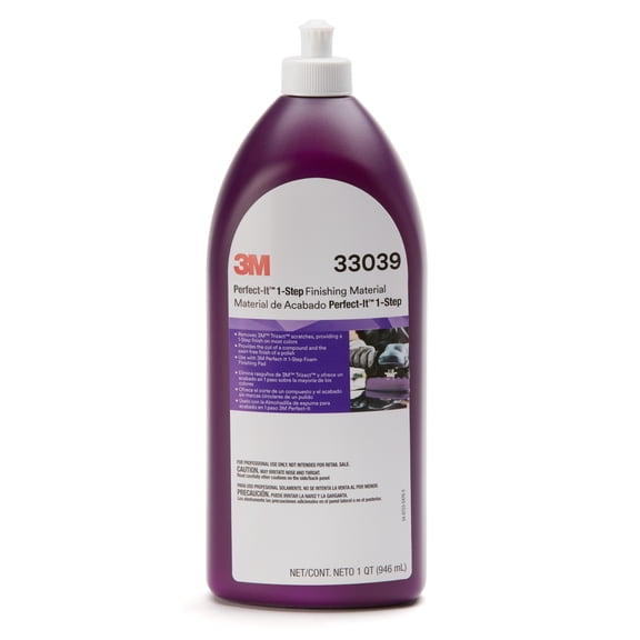 3M Perfect-It 1-Step Finishing Material, 33039, 1 qt (32 fl oz), 6 per case