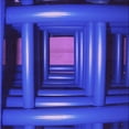 thumbnail image 1 of Ahgly Company Machine Washable Indoor Square Transitional Cobalt Blue Area Rugs, 5' Square, 1 of 7