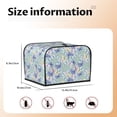 thumbnail image 5 of Daiia Colorful Butterfly Pattern 4 slice Toaster Cover, Toaster Appliance Dust-proof Cover For Kitchen Small Appliance Dust Cover and Fingerprint Protection, 5 of 7