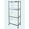 A & E Cage 503 Stand-4 White 4 Tier, Stand for 503 Cages