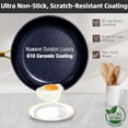 thumbnail image 2 of Juego de utensilios de cocina ligeros forjados Nuwave Lux de 13 piezas, libre de PFAS, con revestimiento cerámico Duralon G10 saludable, mangos ultra antiadherentes que se mantienen fríos, apto para t, 2 of 5