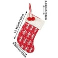 thumbnail image 4 of Fwttom Knit Christmas Stockings, 15.4 Inches Woolen Personalized Christmas Stockings, Holiday Large Christmas Stockings Bulk for Gifts, Candy Bag, Xmas Tree & Party Decor, 4 of 7