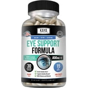 Kaya Naturals Eye Health Supplement, Lutein and Zeaxanthin, Vision Health, Eye Strain Support 800 mg Vitamin Supplement 30 Capsules