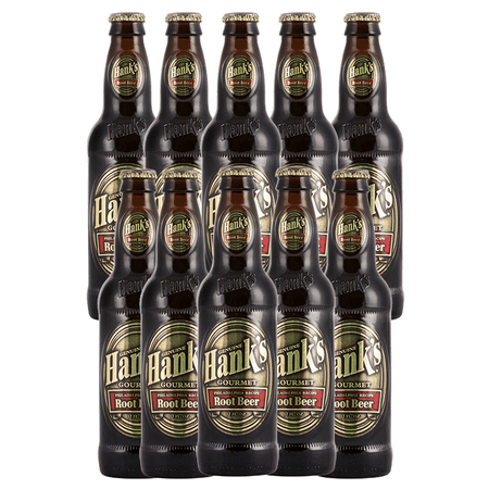 Hank's Genuine Gourmet Root Beer, 12 fl oz Bottles – Premium Craft Soda with Rich, Creamy Flavor – Authentic Philadelphia Recipe, Pack of 10