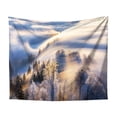 thumbnail image 1 of Tapiz de microtela con paisajes naturales, nieve y montaña, 150 x 150 cm, 1 of 1