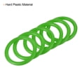 thumbnail image 4 of Unique Bargains 4cm 6mm 8.5cm Plastic Carnival Ringtoss Rings Game Hoop, Green 18 Pack, 4 of 5