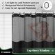 thumbnail image 4 of Dynamene Cortina De Ducha De Tela Con Forro A Presión Cortinas De Ducha De Hotel De Gofre Negro Para Baño Juego De Forro De Cortina De Ducha De Tela Impermeable Lavable Con Ganchos De Plástico Ventana, 4 of 5
