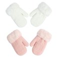 thumbnail image 1 of 2 pares de guantes infantiles de otoño e invierno, guantes antideslizantes cálidos y de punto de cachemira, 1 of 5