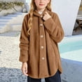 thumbnail image 2 of SGMVNU Winter Warm Outwear Jackets For Boys Girls Soft Jacket For Girls Cozy Winter Outerwear With Pockets Warm Hooded Coat For Toddler And Kids(Size 5-6 Years, Brown), 2 of 4