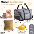 thumbnail image 2 of Asiento de coche para perros FUNNY FUZZY impermeable, lavable, hasta 16 kg, 2 of 9