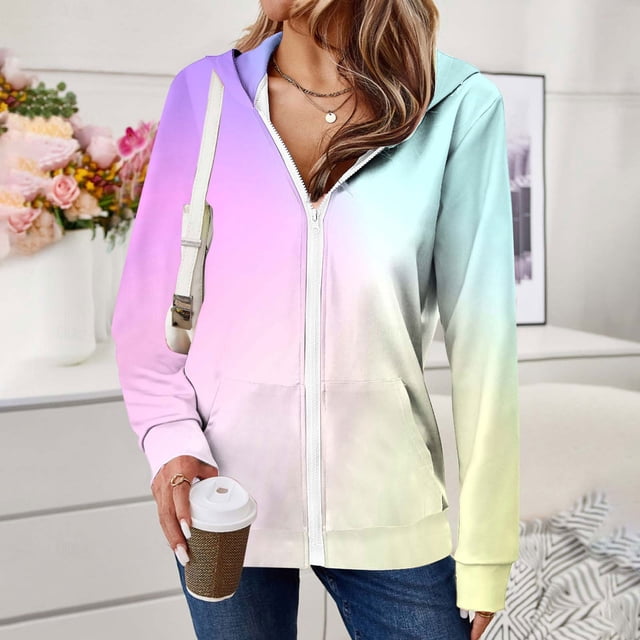 LOVZFMLL Jackets for Women's Long Pocket