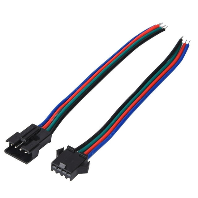 Accesorios de Iluminación NikouMX 50 Pares de Piezas de Lámpara de Cable Conector Tira de Luz LED
