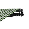 thumbnail image 3 of ALEKO 16' x 10' Motorized Retractable Black Frame Patio Awning, Multi Striped Green Color, 3 of 6