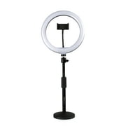 Gator 10" LED Desktop Ring Light Stand With Phone Holder and Compact Weighted Base