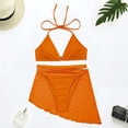 thumbnail image 1 of WREESH Three-Piece Halter Neck Strap Swimsuit With Chest Pad And No Steel Support, 1 of 4