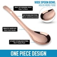 thumbnail image 3 of Stainless Steel Large Serving Spoon Tabletop Flatware Serving Utensil Buffet Banquet Serving Tablespoons(pack in 2), 3 of 6