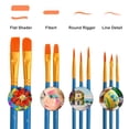 thumbnail image 3 of Unique Bargains Painting Brush Set, 30 Set/300 Pcs, Blue, 3 of 6