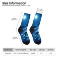 thumbnail image 2 of JUNZAN A Wolf Barks Out A Window Mens Funny Socks for Men Women Colorful Fun Novelty Crew Patterned Socks, 2 of 6
