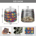 thumbnail image 2 of Yayeee Ashtray with Lid for Cigarette Smokeless Stainless Steel Home Ash Holder, Colorful Checkered Daisy, 2 of 7