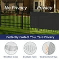 thumbnail image 3 of 6'x50' Privacy Fence Screen Heavy Duty Windscreen Fencing Mesh Fabric Shade Net Cover for Outdoor Wall Garden Yard Pool Deck, 3 of 8