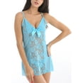 thumbnail image 3 of Eternatastic Women's Lace Lingerie Set Babydoll Underwear Blue-17 L Size, 3 of 6