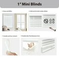 thumbnail image 4 of Regal Living, Cordless 1 inch Eco Mini Blinds, Room Darkening, White, 39W x 60L, 4 of 6