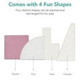 thumbnail image 6 of Best Choice Products Soft Foam Climbing Blocks for Toddlers, 4-Piece Play Set, Easy-Clean Vinyl - Pink, 6 of 7