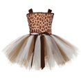 thumbnail image 3 of 1 juego de vestido con tutú de jirafa para niñas, disfraz de animales del zoológico para Halloween, para niñas pequeñas, para fiestas de cumpleaños y junglas, 3 of 5