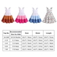 thumbnail image 4 of IBTOM CASTLE Toddler Little Girls Rainbow Twirly Skater Dress Kids Back to School Dress Summer Casual Tea Party Beach Sundress 5-6 Years Brown, 4 of 8