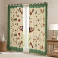 thumbnail image 2 of Homewish Boys Girls Animal Moth Ladybug Dragonfly Black Out Curtains,Botanical Floral Mushroom Curtains Pack of 2 (42x63 Each),Retro Vintage Aesthetic Bedroom Curtains,Luxury Bedroom Decor, 2 of 6