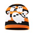 thumbnail image 2 of Hkoxplj Halloween Beanie Hat Unisex Pumpkin Ghost Knit Beanie Cap Warm Stretchy Soft Knitted Hat for Men Women Party Outdoor Winter Daily Wear, 2 of 3