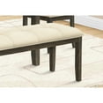 thumbnail image 4 of 44.5 in. Bench with Cream Upholstery and Foam Filler / Quick Setup for Dining or Living Areas, 4 of 6