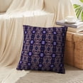 thumbnail image 4 of LALILO Throw Pillow Covers Pencil Ethnic With Navy Blue And Cream Cushion Cover 18" x 18", 3908 Pack, 4 of 6