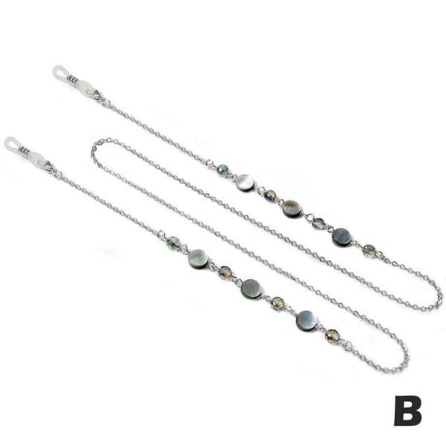 ZHAOCHENG Cadena de cristal para gafas, correa para colgar en el cuello
