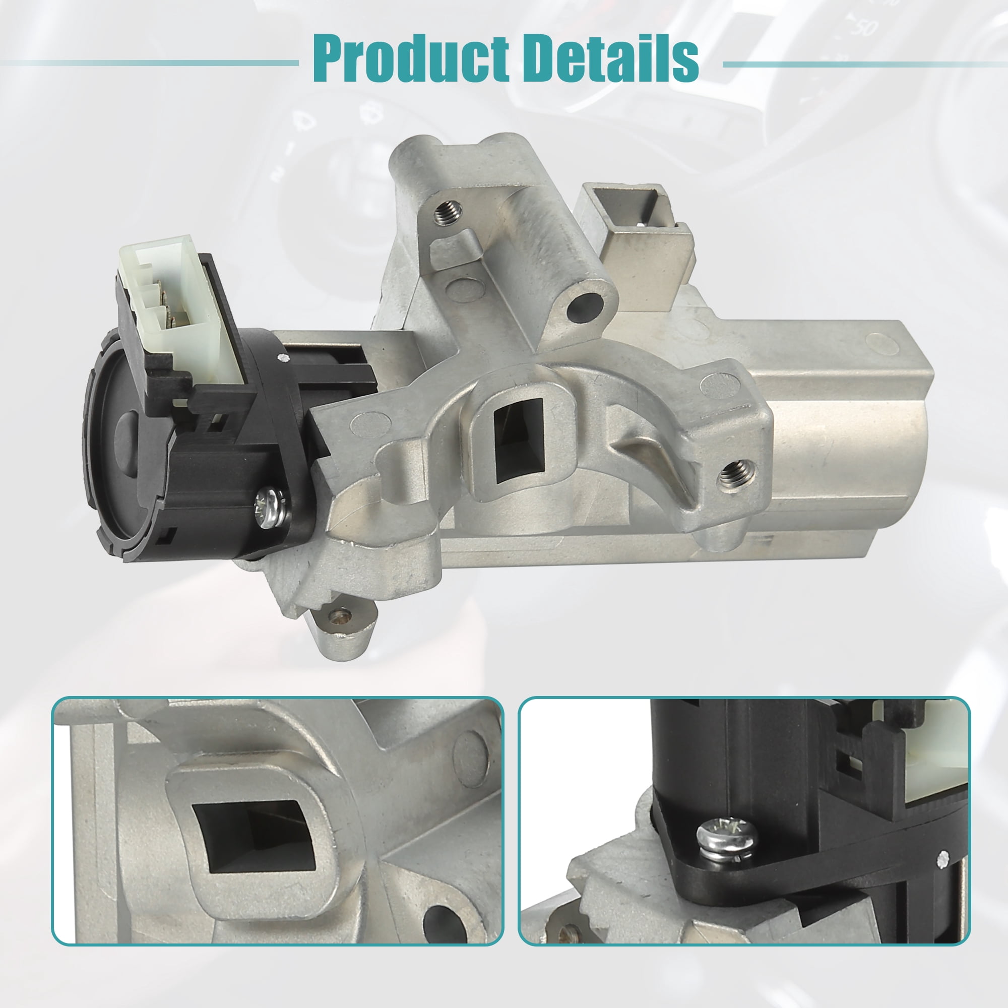 Unique Bargains Ignition Switch Cylinder Lock Assembly for Chevrolet Colorado 2004-2012 15795321 Silver Tone